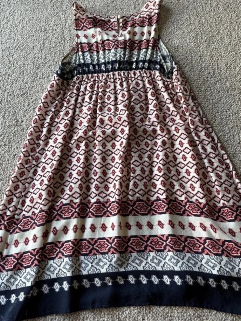 Blu Pepper Boho Babydoll Sundress | Tassel Tie Festival Beach Dress Small Boho - Picture 5 of 9
